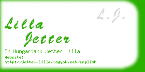 lilla jetter business card